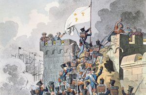 Captura do Forte dos Imperadores em Argel em 1830 de French School
