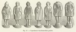 Capuzes e bardocuculos gauleses de French School