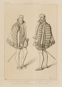 Cardeal Odet de Coligny (1517–1571) e François de Coligny (1557–1591) de French School