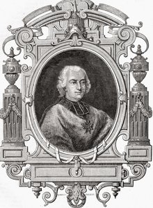 Cardeal de Rohan, de "História da Revolução Francesa" por Louis Blanc (1811-82) de French School