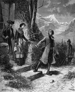 Carl Von Linne naturalista e escritor sueco (1707 - 1778) deixou sua noiva para uma viagem à Inglaterra e Holanda. de French School
