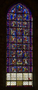 Catedral de Chartres, vitral: vida de santo apolinário e coro de anjos de French School