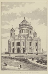 Catedral do Salvador, Moscovo (gravura) de French School