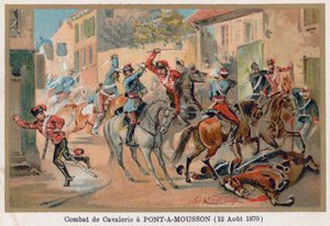 Luta de Cavalaria em Pont-A-Mousson de French School