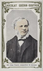 Cesar Franck, compositor musical (foto colorida) de French School