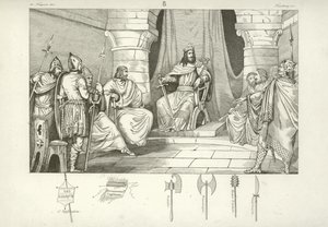 Charibert I, rei franco de Paris de French School