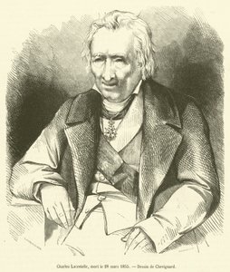 Charles Lacretelle, falecido em 28 de Março de 1855 (gravura) de French School