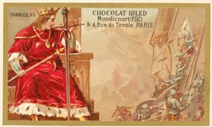 Carlos VII da França (chromolitho) de French School