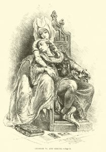 Charles VI e Odette de French School