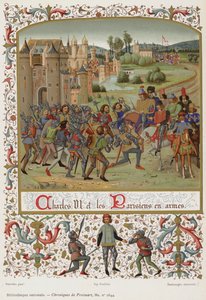 Carlos VI e os parisienses de armas de French School