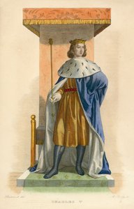 Charles V (gravura colorida) de French School