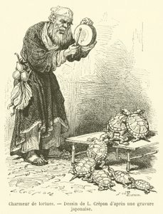Encantador de tartarugas (gravura) de French School