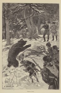 Caça ao urso (gravura) de French School