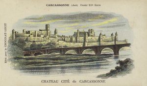 Chateau Cite Carcassonne, Carcassonne, Aude de French School