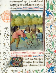 Verificar as pegadas de um cervo, do Livre de la Chasse por Gaston Phebus de Foix (1331-1391) de French School