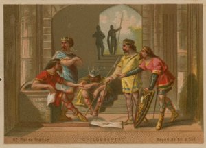 Childeberto I, rei da França (c 496-558) de French School