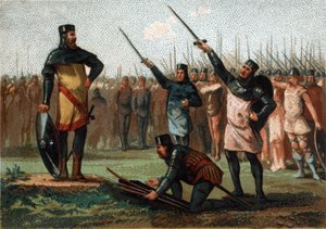 Childeric II, rei dos Francos de 670 a 673. de French School