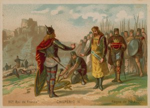 Chilperic II, rei da França (c 672-721) de French School