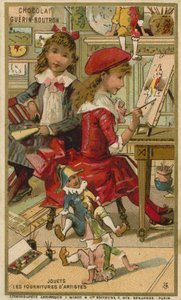 Cartão comercial Chocolat Guerin Boutron de French School
