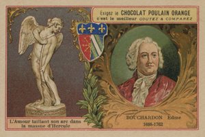 Cartão de comércio de laranja de potro de chocolate de French School