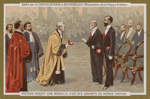 Chocolat dAiguebelle trade card de French School