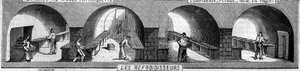Fabricação de chocolates: chillers. Usine de M. Masson, Paris de French School