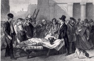 Cólera em Paris, 1832 de French School