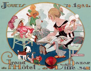 Brinquedos de Natal. 1921 (gravura) de French School