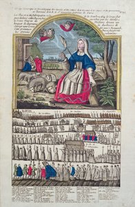 Cronologia e representação da procissão de St. Genevieve de French School