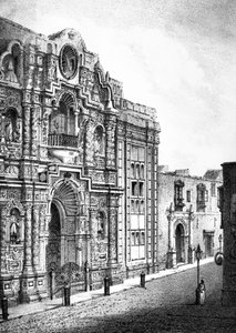 Igreja da Misericórdia, Lima (gravura) de French School