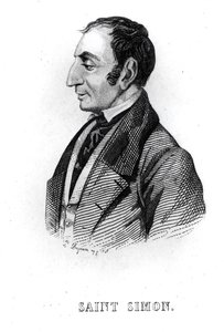 Claude Henri de Rouvroy (1760-1825) Conde de Saint-Simon, do século XVIII ao XIX de French School