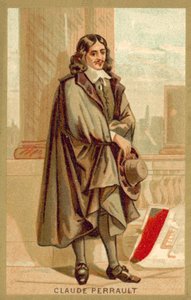Claude Perrault, arquiteto francês (chromolitho) de French School