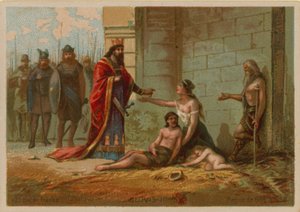 Clovis II, rei da França (637-657658) de French School