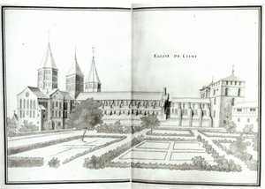 Abadia de Cluny, do Grande Atlas, t.2 (wc no papel) de French School