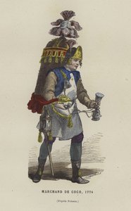 Vendedor de coco, 1774 de French School