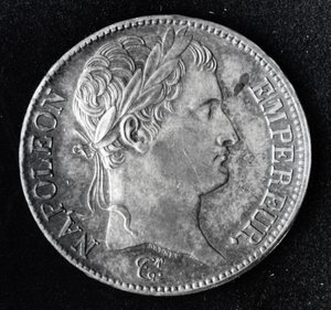 Moeda representando Napoleão I (1769-1821) (metal)