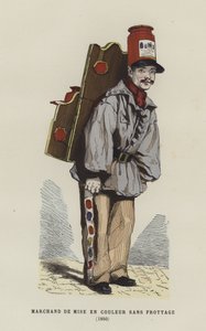 Vendedor de coloração, 1850 de French School