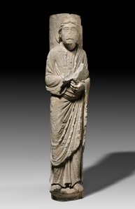 Figura Colunar de um Apóstolo, Châlons-sur-Marne, c.1180 (calcário) de French School