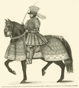 Início do século XVI, Luís XII entra em Génova (gravura) de French School