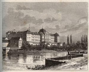 Commercy - La Meuse (55), Lorraine, França - gravura em "La France illustree: geographie, histoire, administration statistique" de V.A. Malt-Brown. 1884 de French School