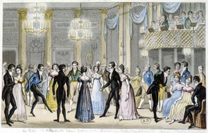 Baile da empresa, início do século XIX de French School