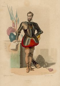 Conde, Louis I (gravura colorida) de French School