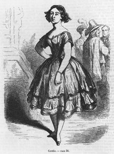 Coralie, ilustração de &39;ilusões perdidas&39; por Honore de Balzac de French School