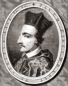 Cornelius Jansen, Bispo de Ypres, gravado por Pannemaker depois de Latenacci, de "História da Revolução Francesa" por Louis Blanc (1811-82) de French School