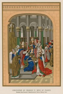 Coroação de Carlos V, rei da França de French School