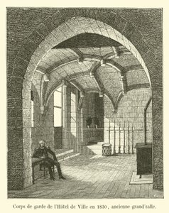 Casa de Guarda do Hotel de Ville em 1830, antigo Grand Hall de French School