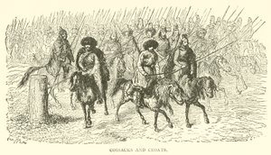 Cossacos e Croatas (gravura) de French School
