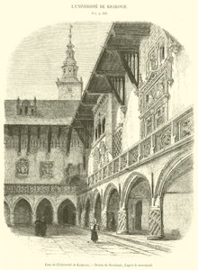 Tribunal da Universidade de Cracóvia (gravura) de French School