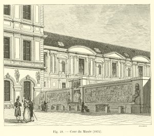 Corte do museu, 1834 de French School