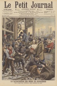 Courrieres meu desastre, França (cor litho) de French School